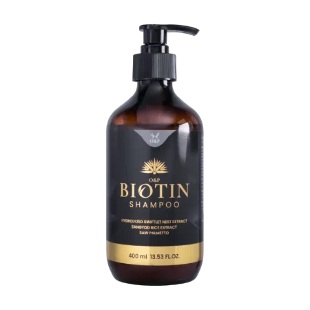 O&P Biotin Shampoo 400 มล. แชมพูลดผมร่วง