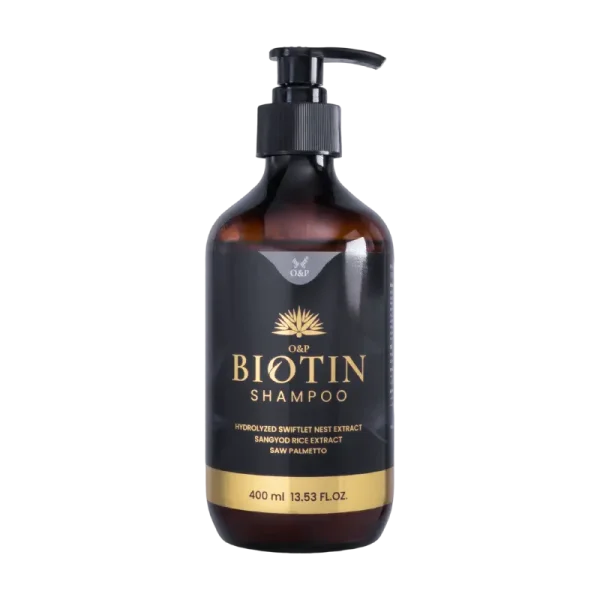 O&P Biotin Shampoo 400 มล. แชมพูลดผมร่วง